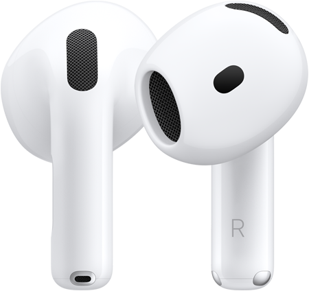 AirPods 5, vista posterior y frontal que muestra el diseño