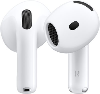 AirPods 5, vista posterior y frontal que muestra el diseño