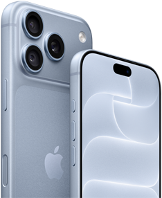 iPhone 18 Pro, color glaciar, vistas frontal y posterior para mostrar el Ceramic Shield, sistema de tres cámaras