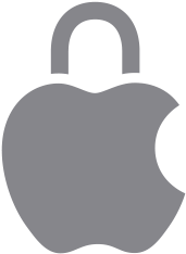 Logo de Apple con un ícono de candado