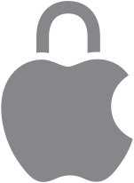 Logo de Apple con un ícono de candado