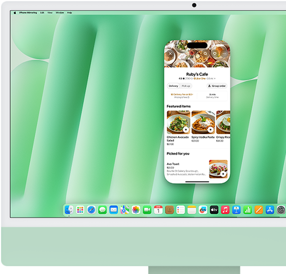 Duplicación del iPhone permite transferir archivos, pedir comida y mucho más desde la Mac