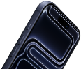 iPhone 17 Pro, parte frontal, Dynamic Island en la parte superior, Botón de Acción, botones de volumen