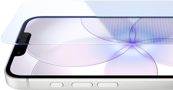 iPhone 17e, parte frontal con Ceramic Shield 2, parte lateral, color blanco, botones: Acci&oacute;n, volumen