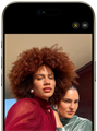 iPhone Air, parte frontal, funcionalidad Encuadre Centrado para fotos en uso