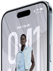 iPhone Air, parte frontal, parte lateral, diseño todo pantalla con pantalla bloqueada